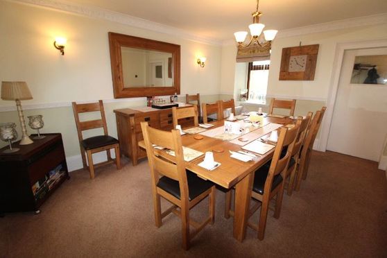 Hebridean guest house dining room