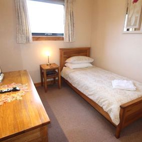 single bed at Hebridean guest house